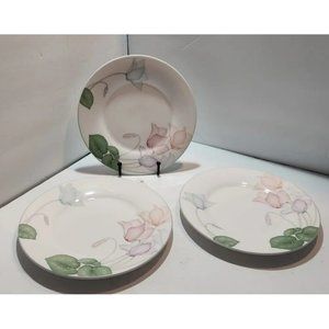 Vtg Noritake New Decade "After The Rain" Salad/Dessert Plate (3) W/ 1 Saucer